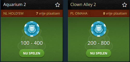 Poker spelen op Replay Poker