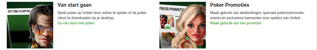 Poker spelen bij Unibet.be Belgie